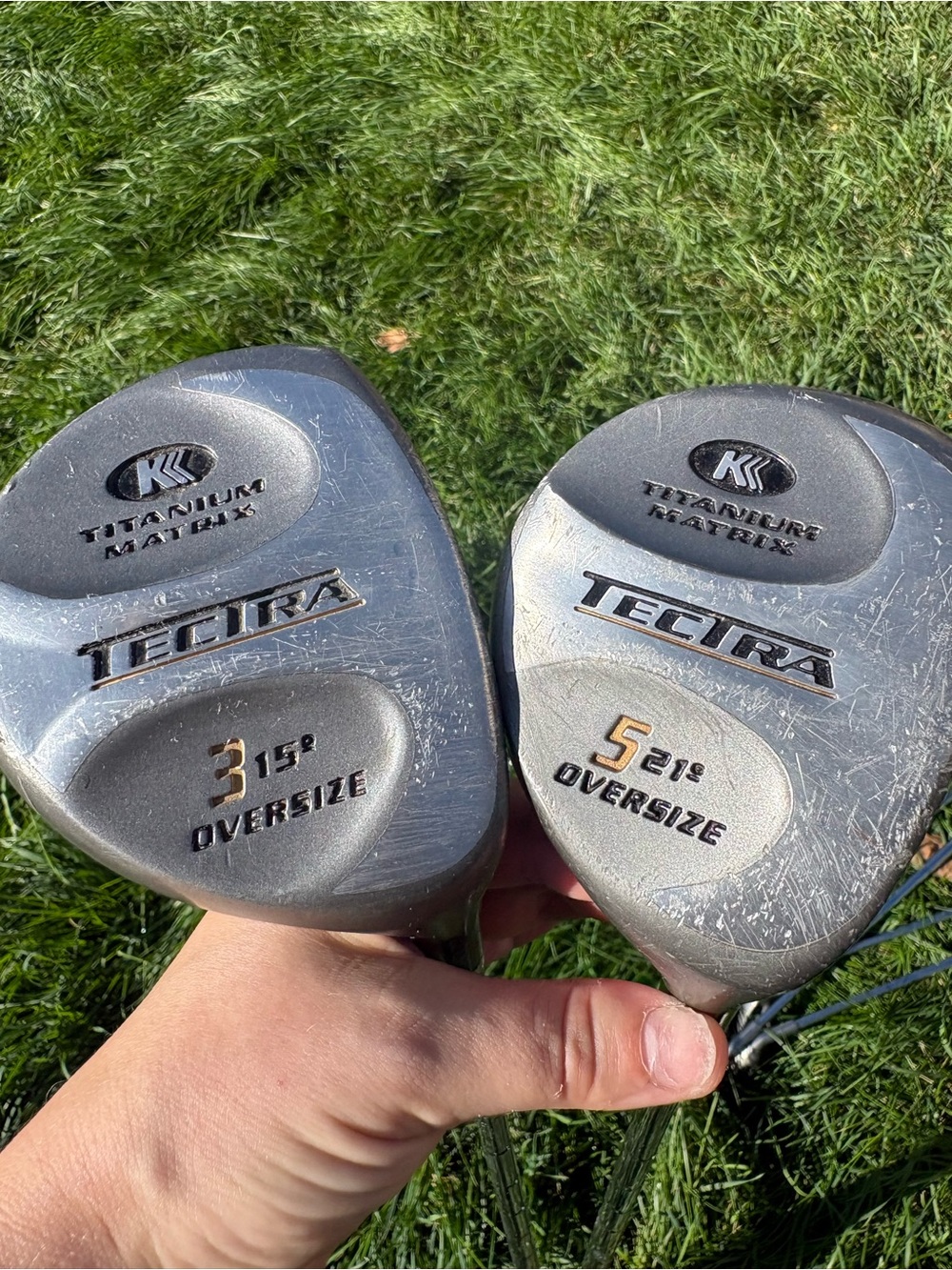 Titanium Matrix Oversize 3 and 5 Wood Set - Silver
